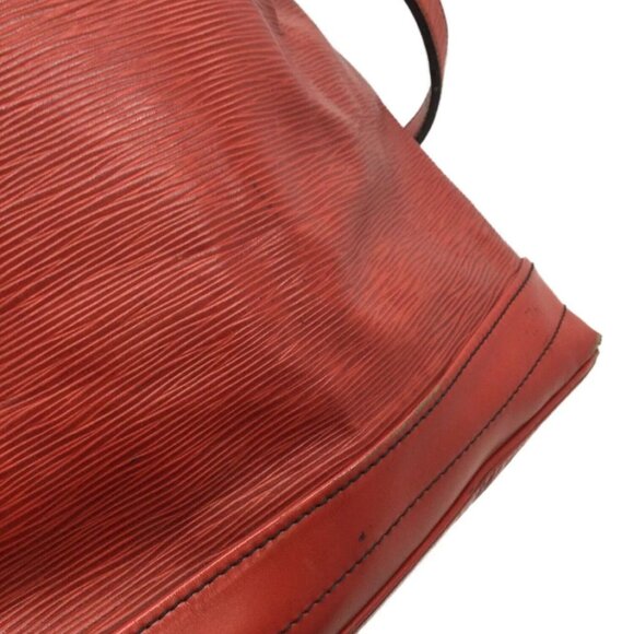 Louis Vuitton Noé Bucket & Drawstring Bag Red Leather Epi - Picture 5 of 10